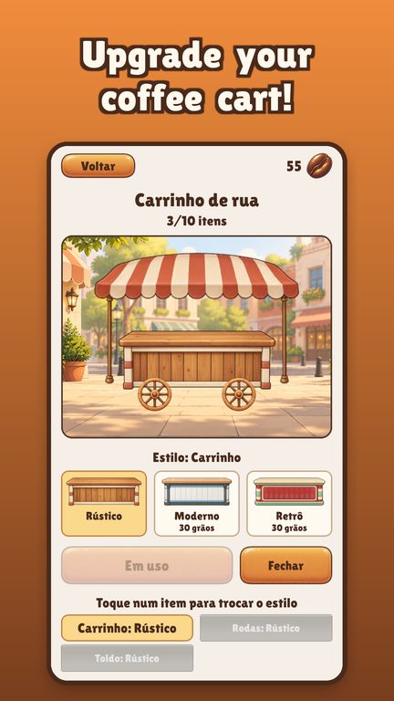 Renovating the coffee cart